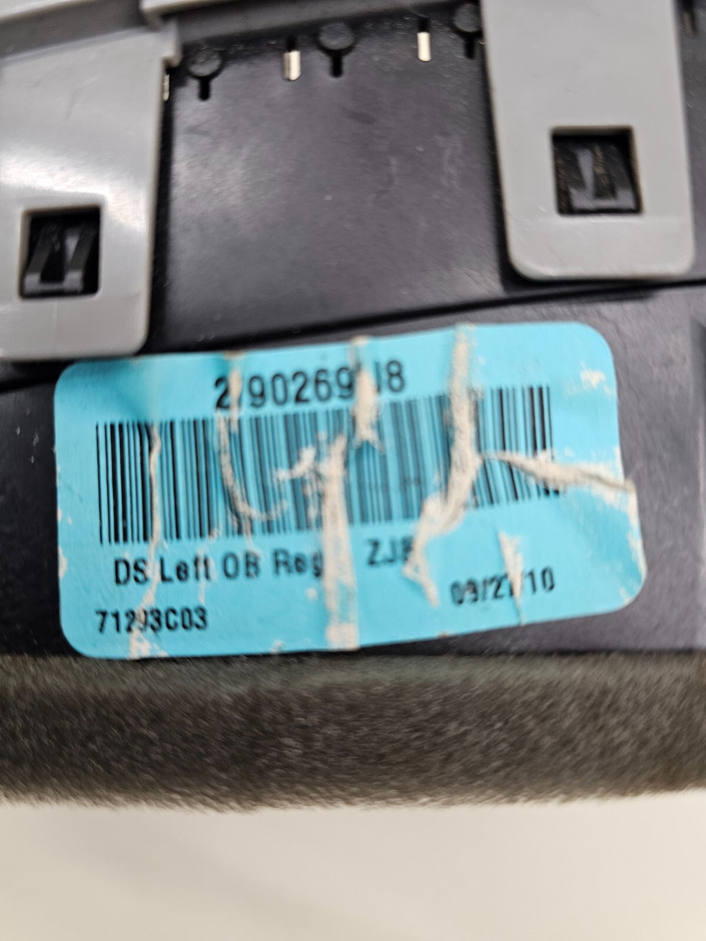09-12 DODGE RAM A/C DASH FRONT CENTER AIR VENT OUTLET HEADLIGHT SWITCH BEZEL OEM