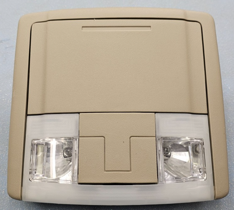 🔥07-19 EDGE TAURUS F150 FRONT OVERHEAD CONSOLE DOME LIGHT STORAGE ASSEMBLY TAN