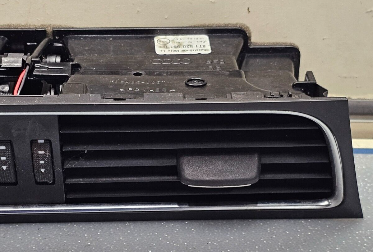 09-12 Audi A4 S4 A5 Center Dash AC Air Vent Heater Conditioner Instrument Black
