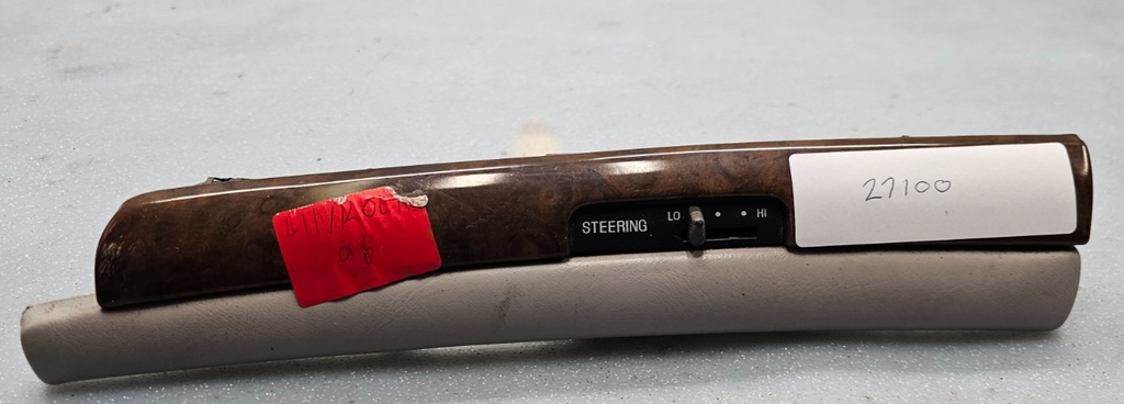 🔥95-97 LINCOLN TOWN CAR LEFT DRIVER DASH TRIM STEERING SWITCH BEZEL WOOD/TAN