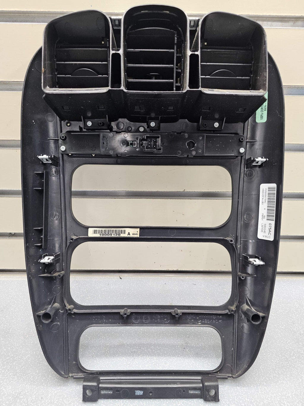01-07 Caravan Town & Country Voyager Dash Radio Climate TRIM Bezel Carbon BLACK