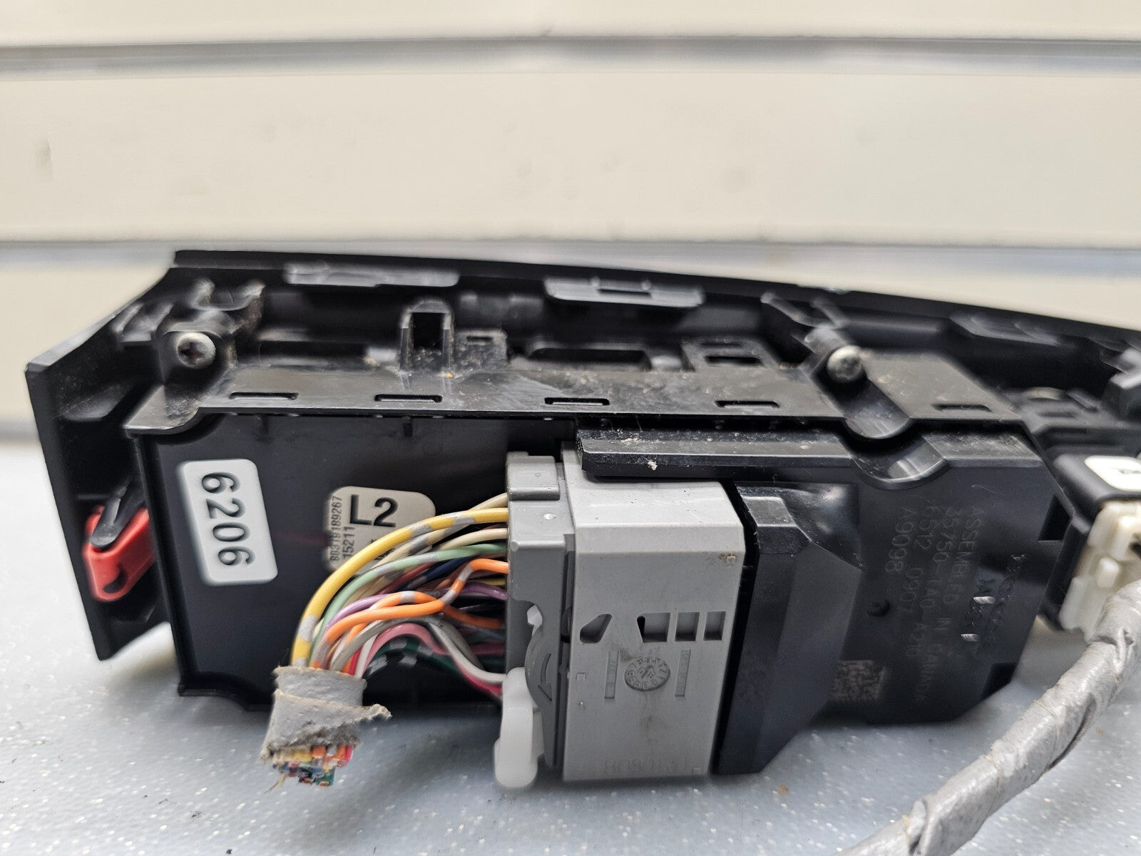 08-12 ACCORD Left Driver Door Master Power Window Lock Switch Assembly Black OEM
