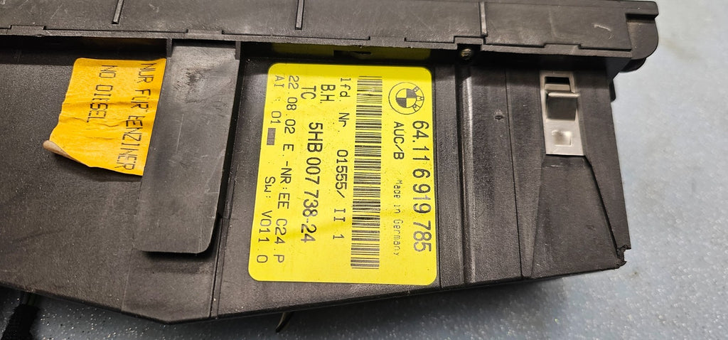 🔥99-06 BMW E46 3Series Dash Heater Climate Temperature Control Unit Conditioner