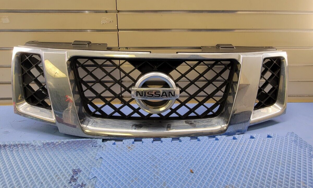 🔥08-12 NISSAN PATHFINDER FRONT GRILLE ASSEMBLY COVER INSERT MOLDING CHROME OEM