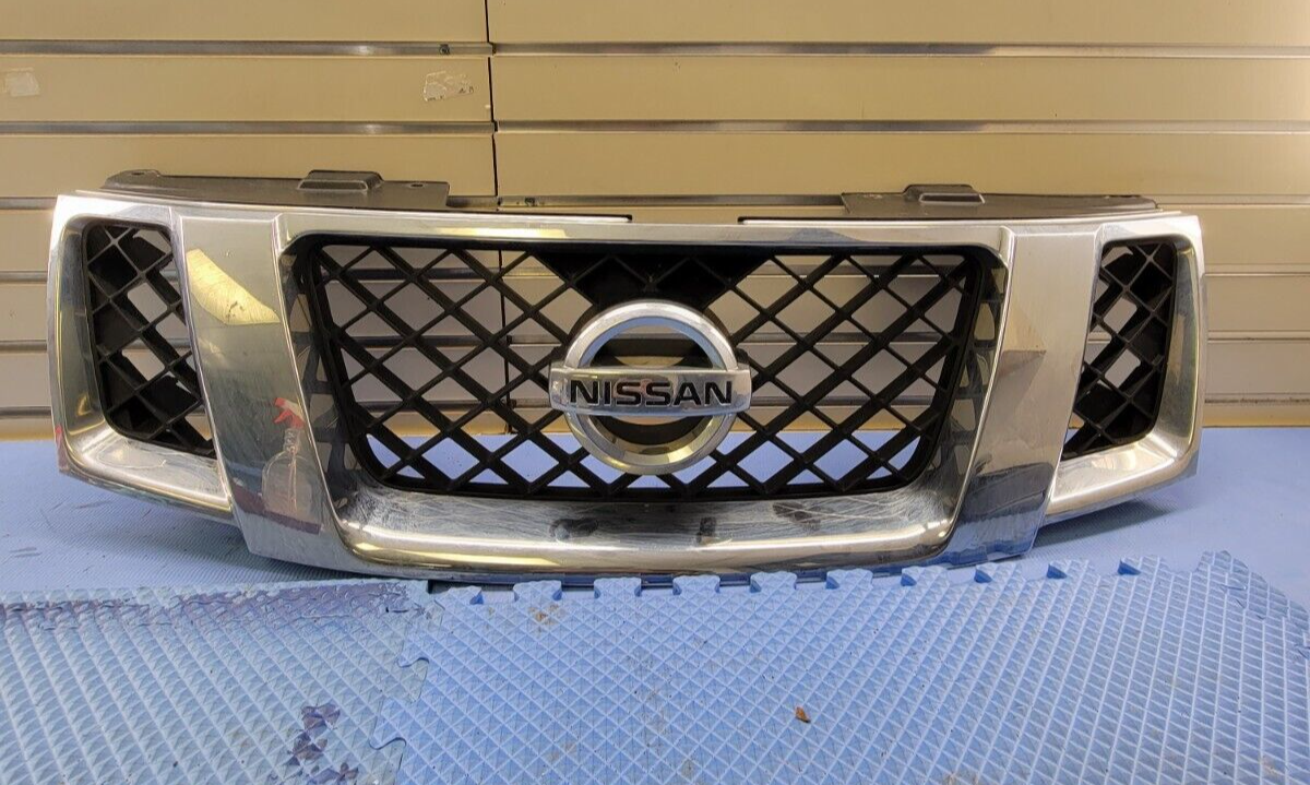 🔥08-12 NISSAN PATHFINDER FRONT GRILLE ASSEMBLY COVER INSERT MOLDING CHROME OEM