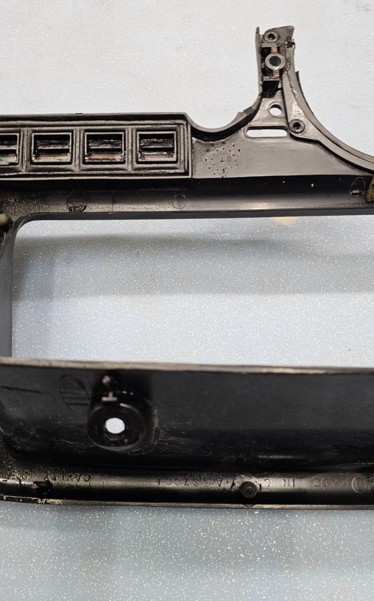 🔥87-91 Ford F-150 F250 BRONCO Dash CLUSTER Bezel Speedo Gauge Trim Black C11