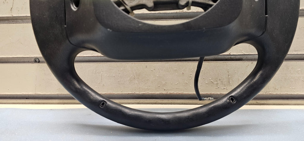 🔥97-03 Ford F150 F250 Expedition Leather Steering Wheel Cruise Cover Black OEM