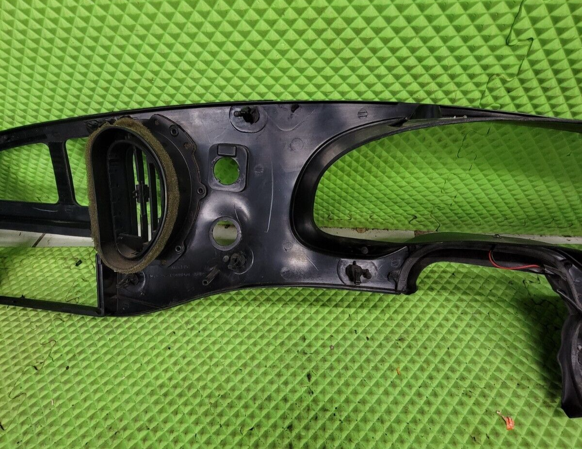 🔥97-03 Ford E-150 Econoline Dash Gauge Cluster Bezel Climate Radio Trim Black