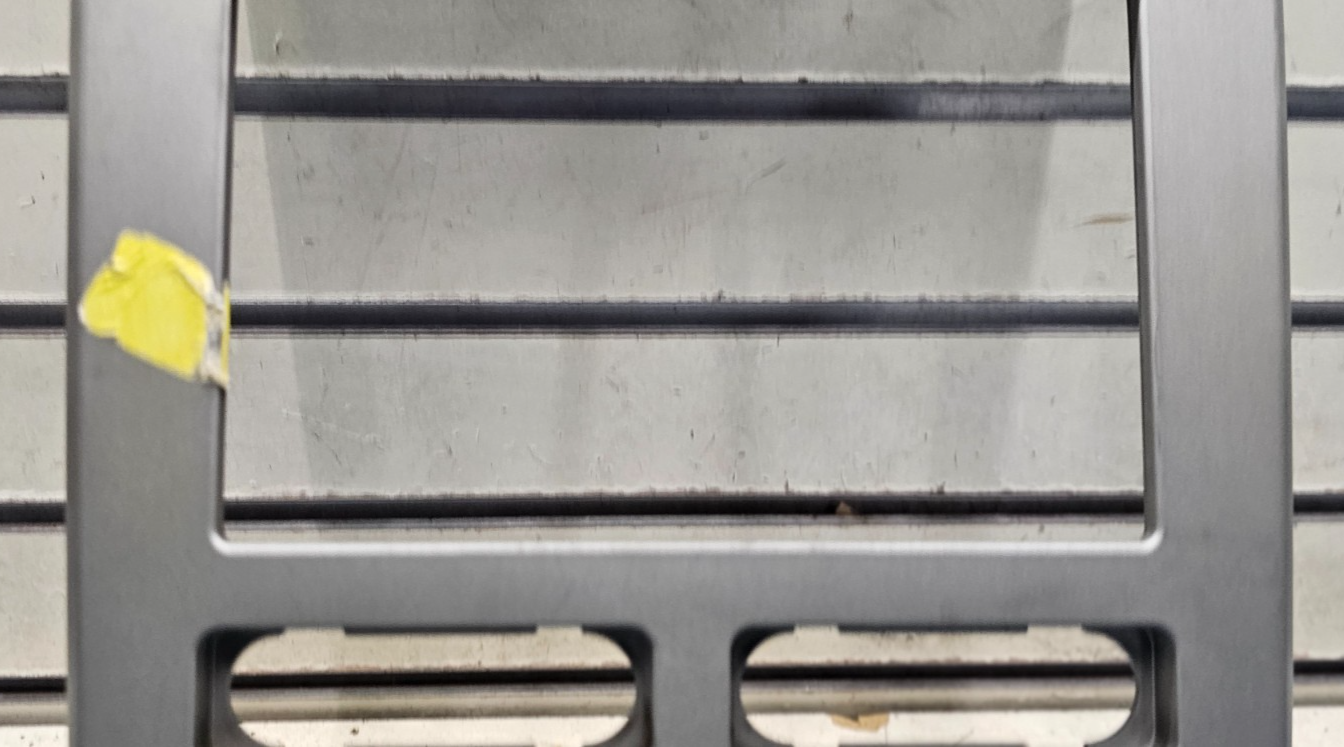 07-10 Lincoln MKX Front Center Dash Radio Climate Control Panel Bezel SILVER OEM