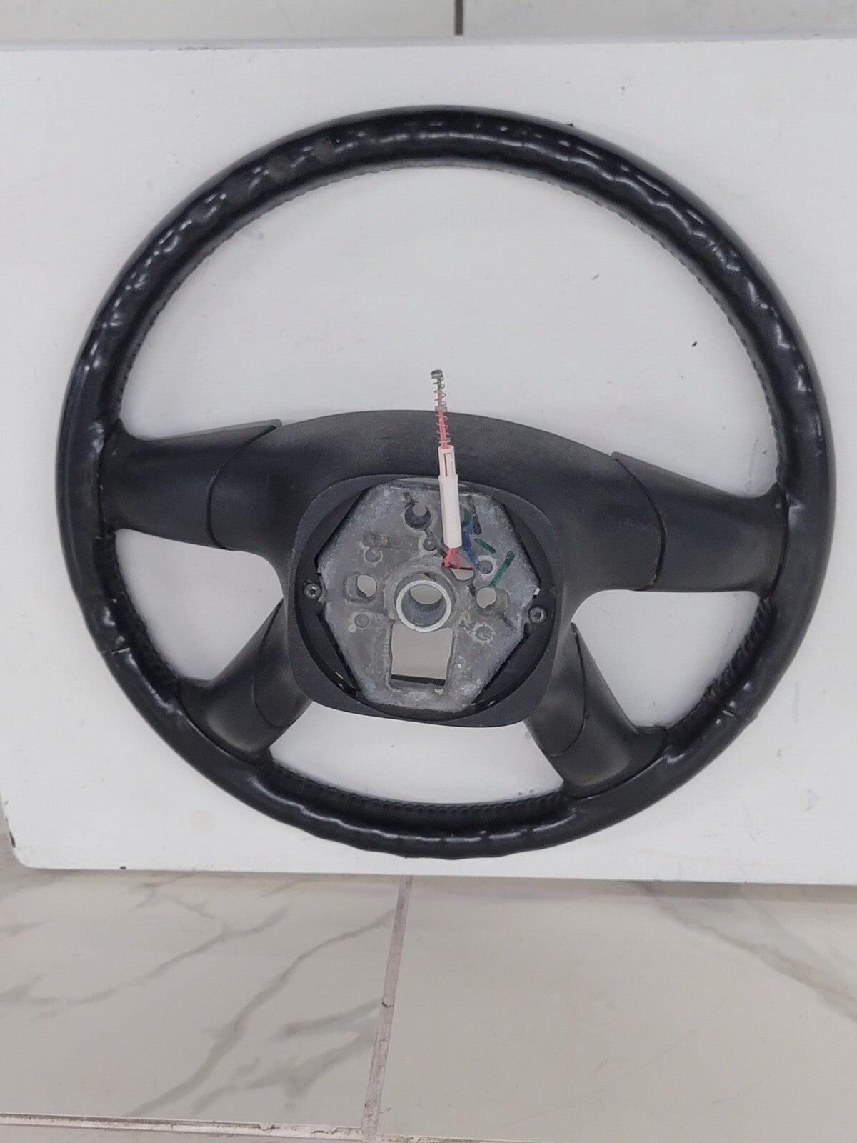 🔥03-06 SILVERADO SIERRA YUKON TAHOE SUBURBAN STEERING WHEEL LEATHER BLACK