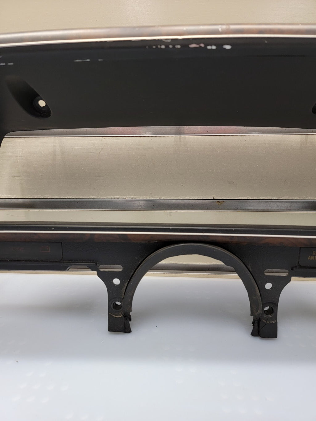 🔥87-91 Ford F150 F250 F350 BRONCO Dash CLUSTER BezelSpeedo Gauge Trim Black C11