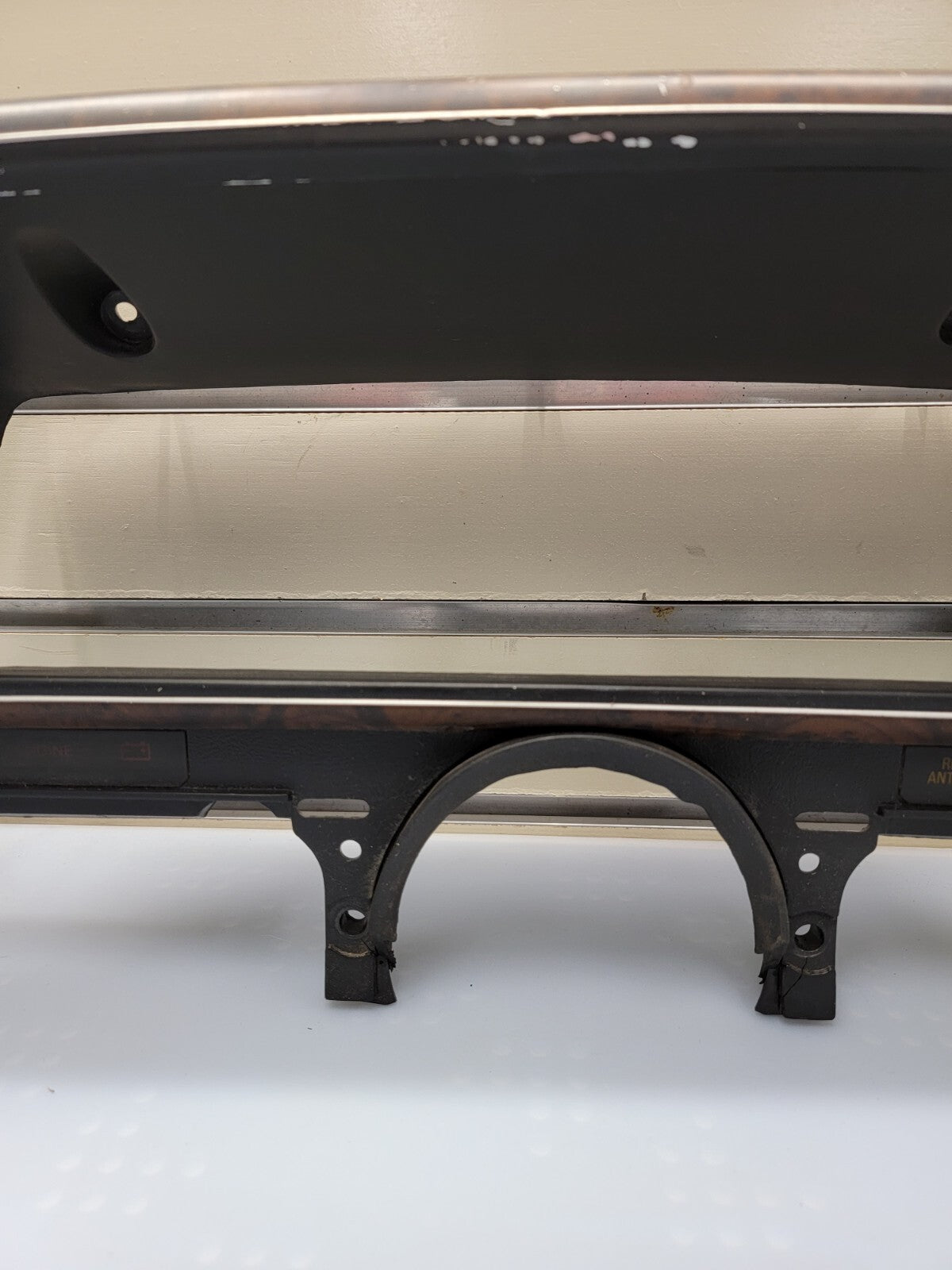 🔥87-91 Ford F150 F250 F350 BRONCO Dash CLUSTER BezelSpeedo Gauge Trim Black C11
