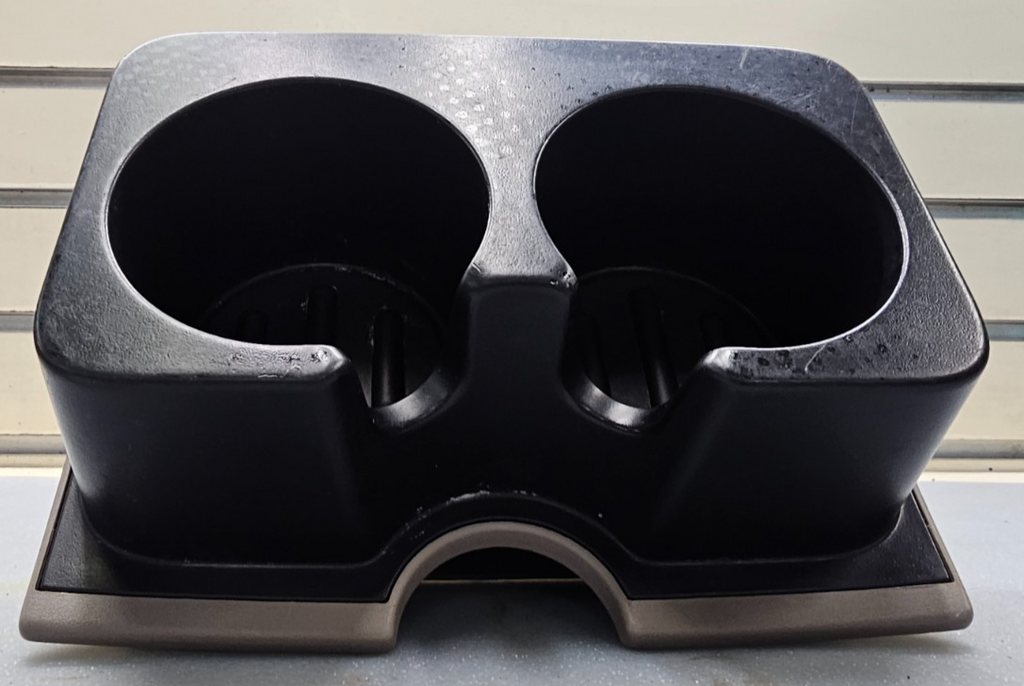 🔥04-08 FORD F-150 F150 CENTER CONSOLE REAR DUAL CUP DRINK HOLDER BLACK/TAN
