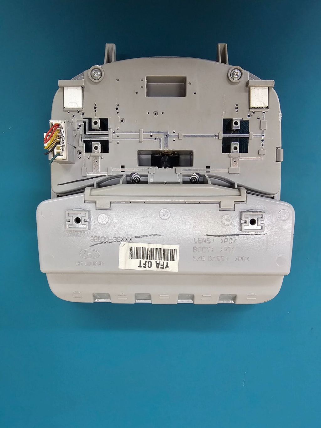 11-14 HYUNDAI SONATA OVERHEAD CONSOLE DOME LIGHT STORAGE SUNROOF STORAGE LT GRAY