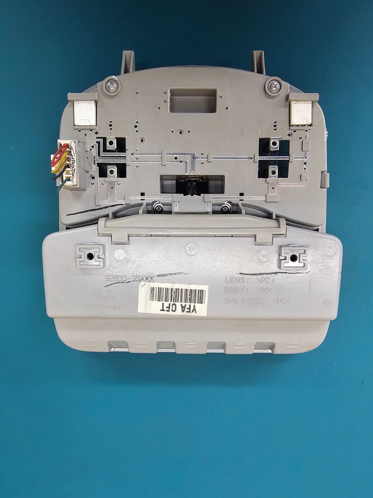 11-14 HYUNDAI SONATA OVERHEAD CONSOLE DOME LIGHT STORAGE SUNROOF STORAGE LT GRAY