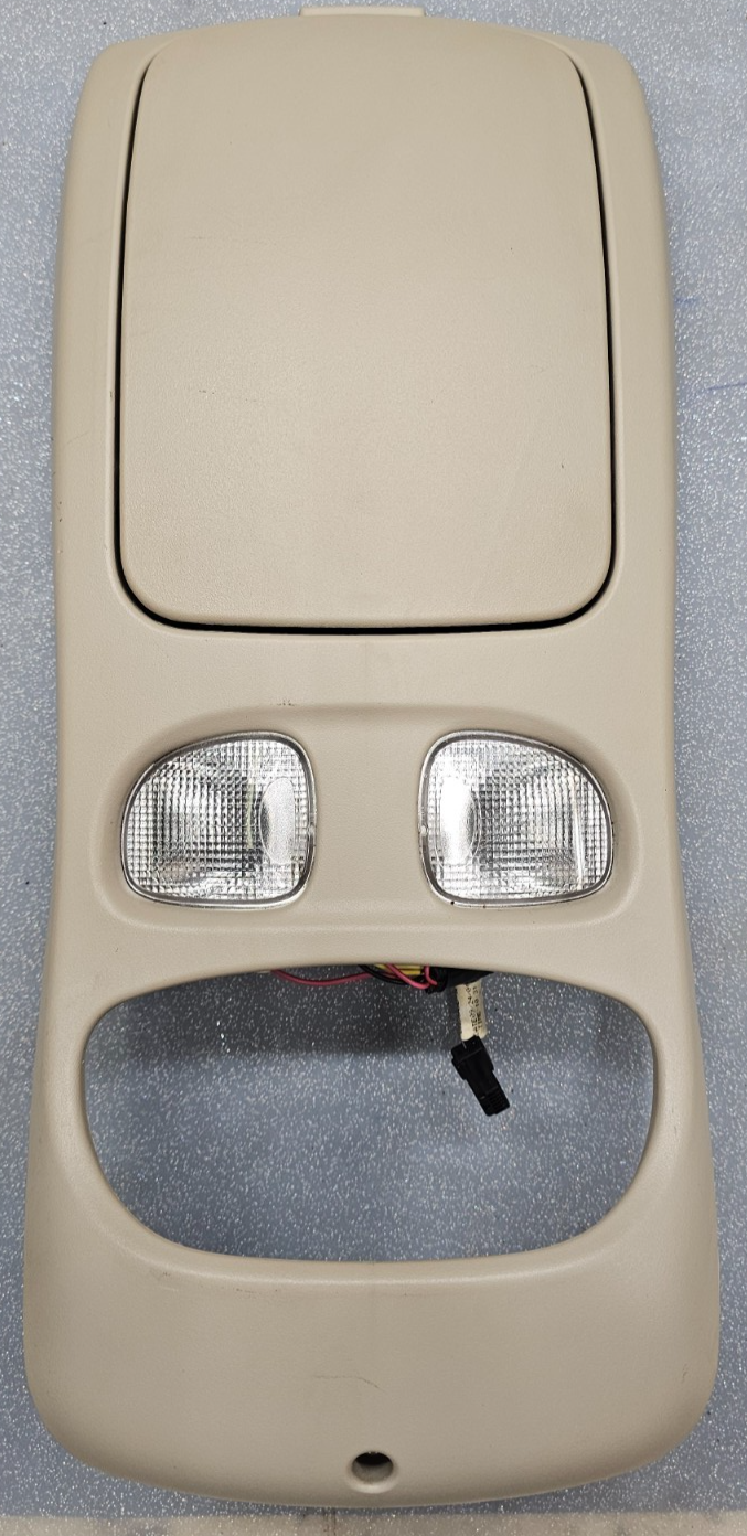 🔥99-04 Dodge Dakota Durango Sunroof Overhead Console DOME Map Light Storage TAN