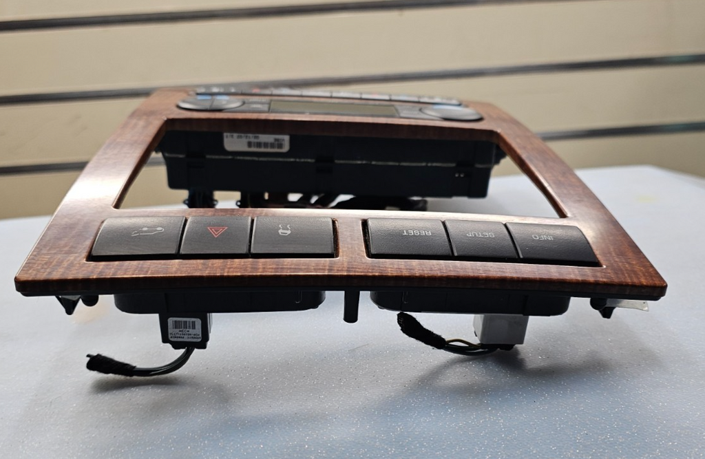 🔥2007-2014 Ford Expedition Radio Dash Bezel Trim Climate Control Woodgrain OEM