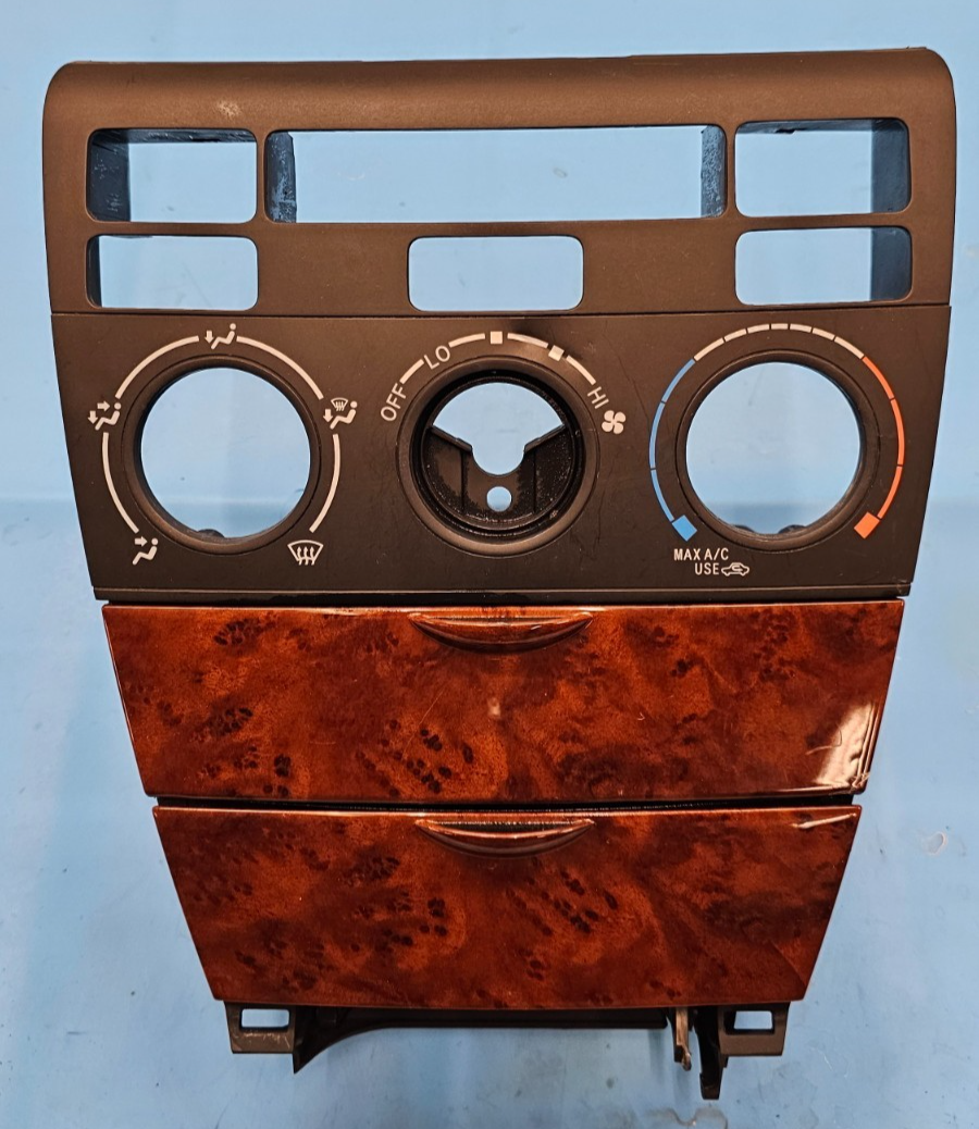 🔥03-08 TOYOTA COROLLA CENTER DASH CLIMATE CONTROL BEZEL TRIM PANEL WOOD OEM