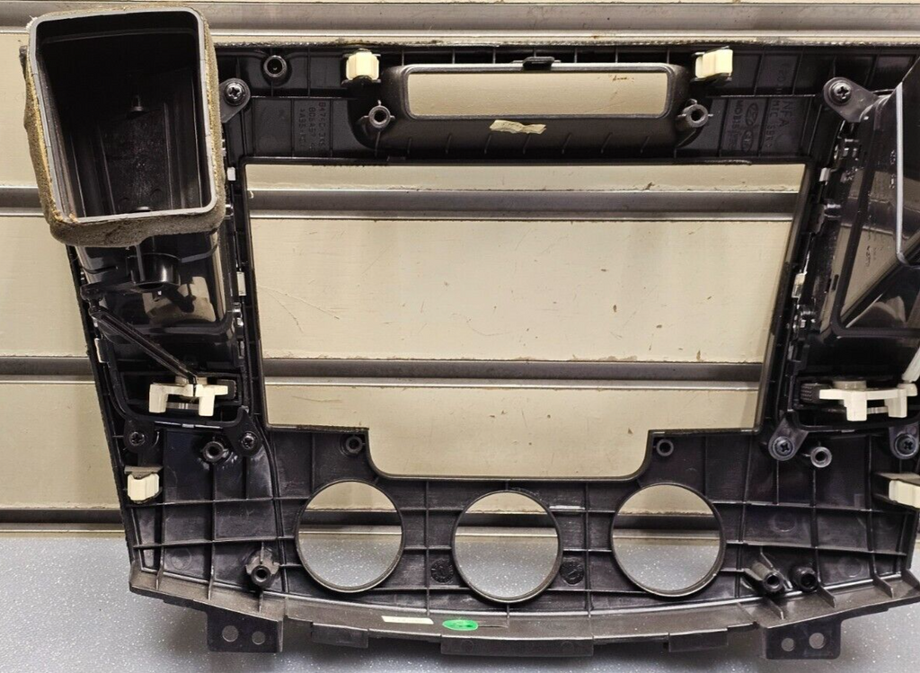 🔥09-10 SONATA DASH AM FM RADIO STEREO TRIM PANEL CLIMATE BEZEL BLACK/SILVER OEM