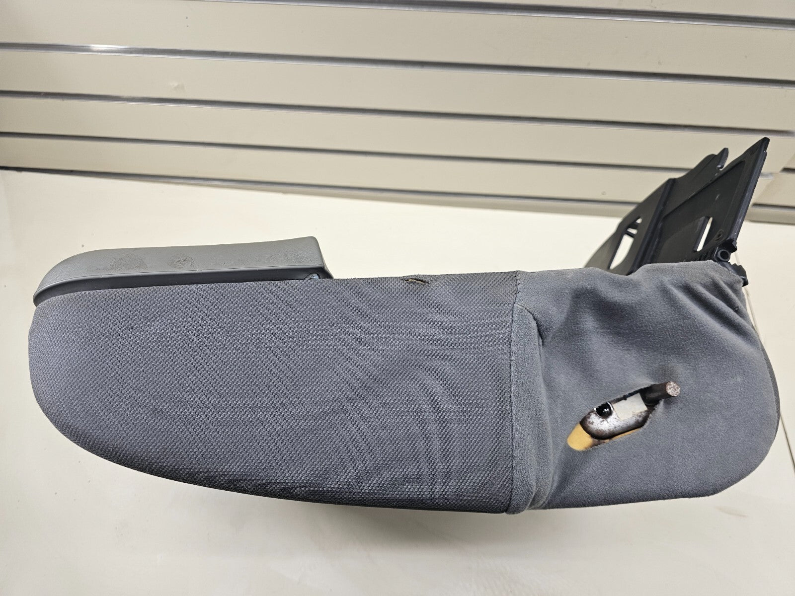 🔥99-10 Ford F250 F350 Center Console JUMP SEAT Storage Arm Rest CLOTH GRAY JS3