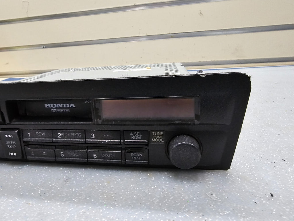 🔥01-02 Honda Civic Dash Center AM FM CD Radio Cassette Player Receiver OEM