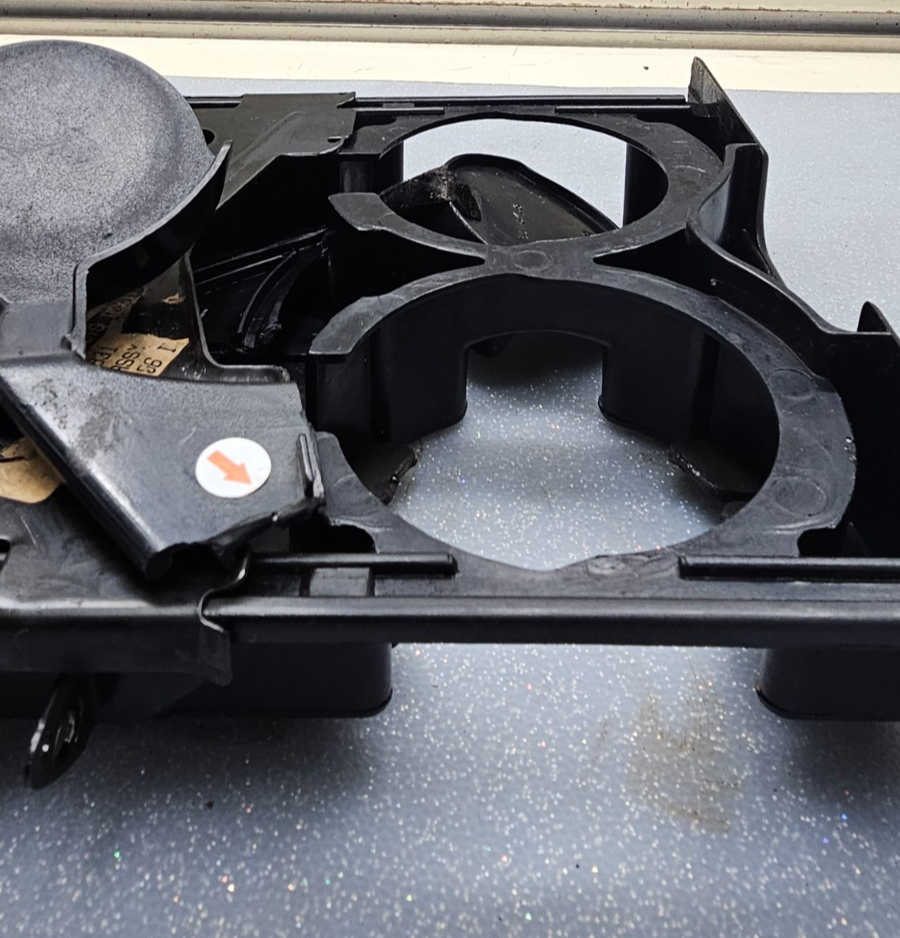🔥94-97 Dodge Ram Truck  Center Dash Pull Out Cup Drink Holder  Assembly  Black