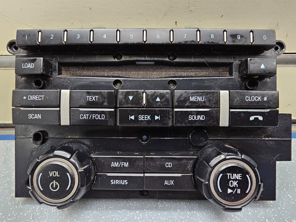 09-12 Ford F150 Center Dash AM/FM CD AUX Radio Stereo Faceplate Trim Panel Black