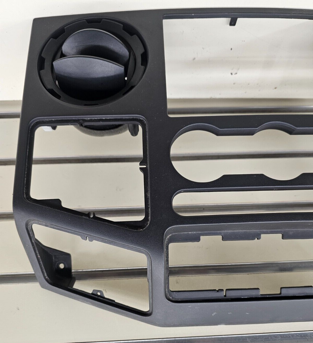 🔥08-10 Ford F250 Super Duty Dash Radio Bezel Trim Panel Climate Control Black