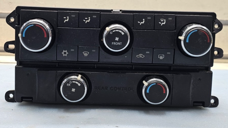 🔥08-10 Grand Caravan Town Country Dash Climate Heater Control Rear HVAC Black