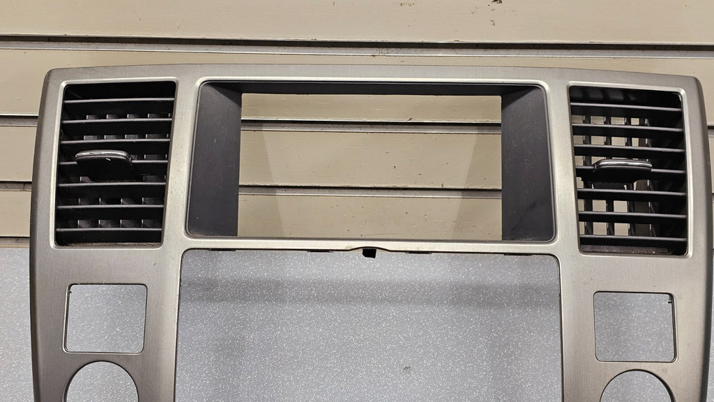 🔥08-15 Armada QX56 Dash FM Radio Climate Bezel Stereo Display Trim Panel Silver