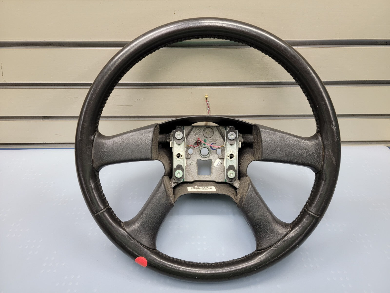 🔥03-06 SILVERADO SIERRA YUKON TAHOE SUBURBAN STEERING WHEEL LEATHER BLACK