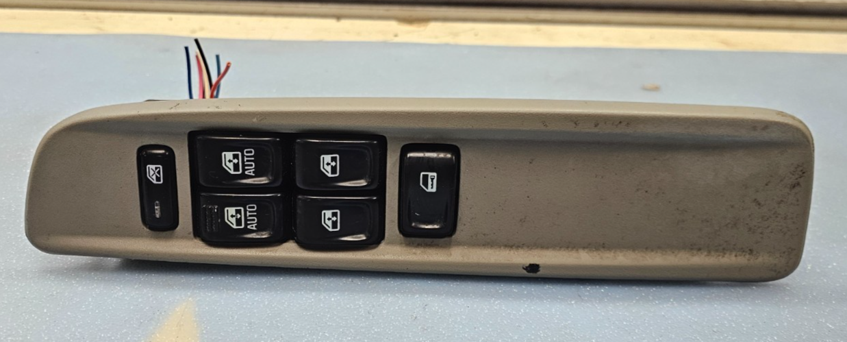 🔥02-05 GMC ENVOY DRIVER LEFT SIDE WINDOW SWITCH CONTROL MASTER POWER TAN OEM