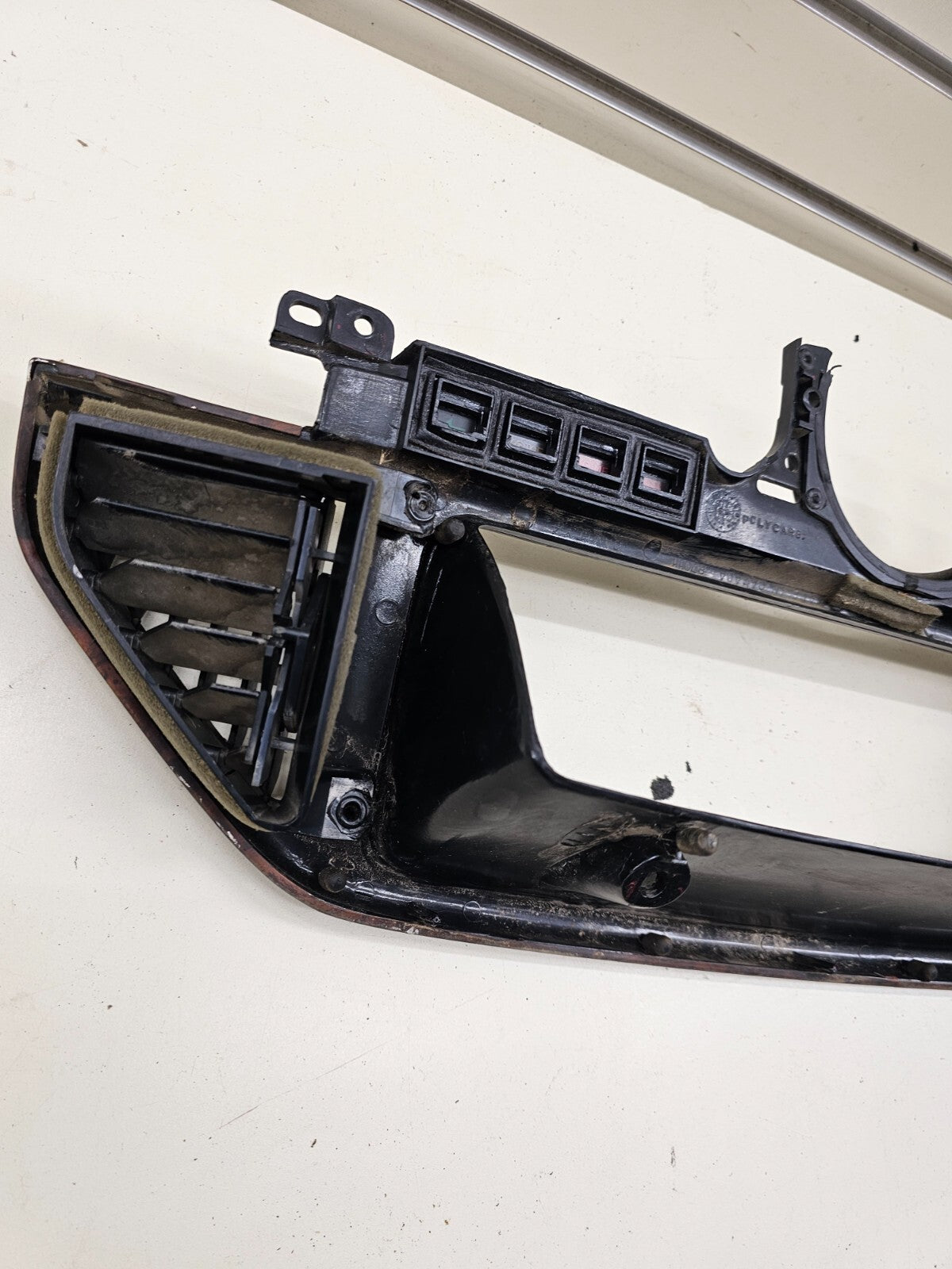 87-91 F150 BRONCO Dash Instrument CLUSTER Bezel Speedo Gauge Trim WOOD/Black C11