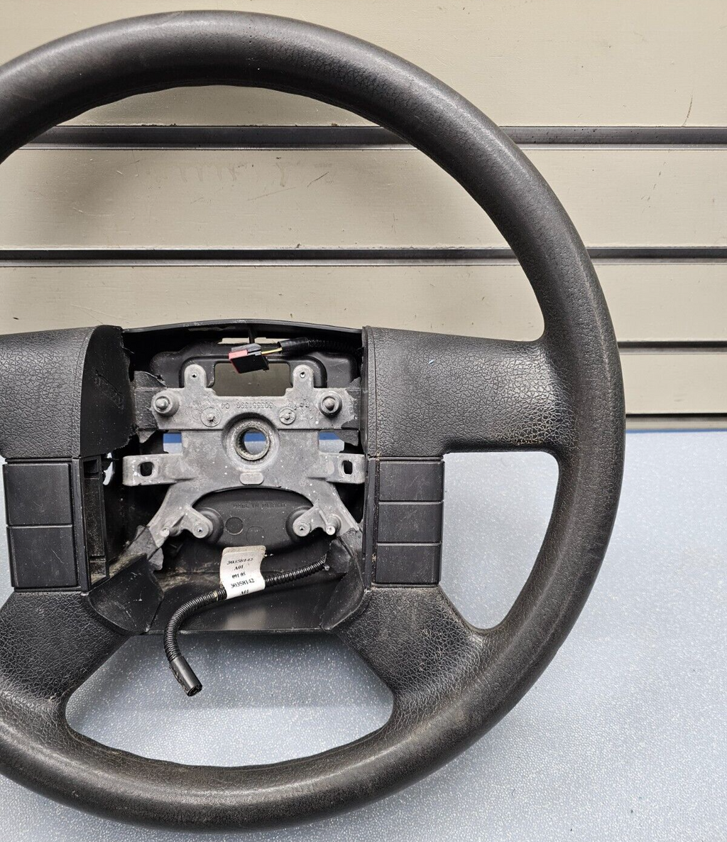 🔥04-08 Ford F-150 Leather Left Driver Steering Wheel Cruise Control Black OEM