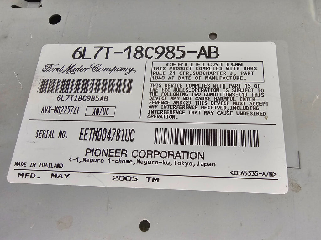 🔥2005-2006 Lincoln Navigator Dash Navigation AM/FM Radio Receiver OEM