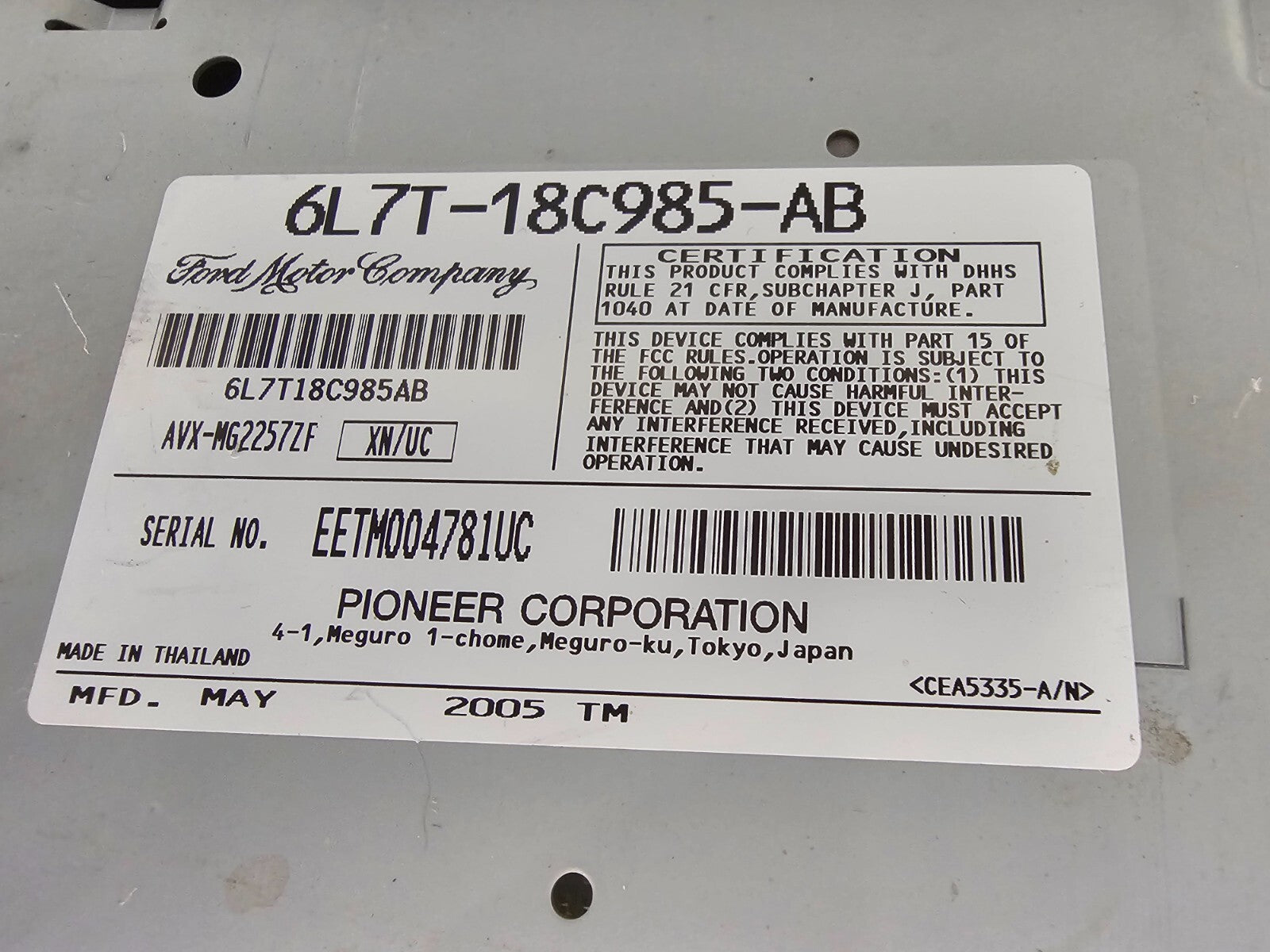 🔥2005-2006 Lincoln Navigator Dash Navigation AM/FM Radio Receiver OEM