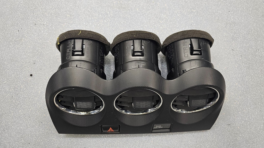 🔥07-12 Nissan ALTIMA Dash Center AIR VENTS w/Hazzard switch Assembly BLACK V10