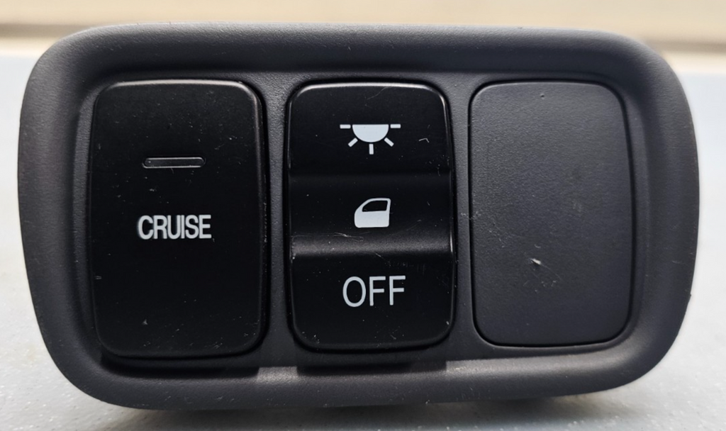 🔥03-08 Honda Pilot cruise control & light on/off switch with trim GRAY OEM