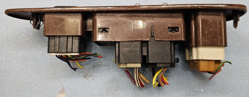 🔥98-02 LINCOLN TOWN CAR LEFT DRIVER MASTER POWER WINDOW SWITCH ASSEMBLY WOOD