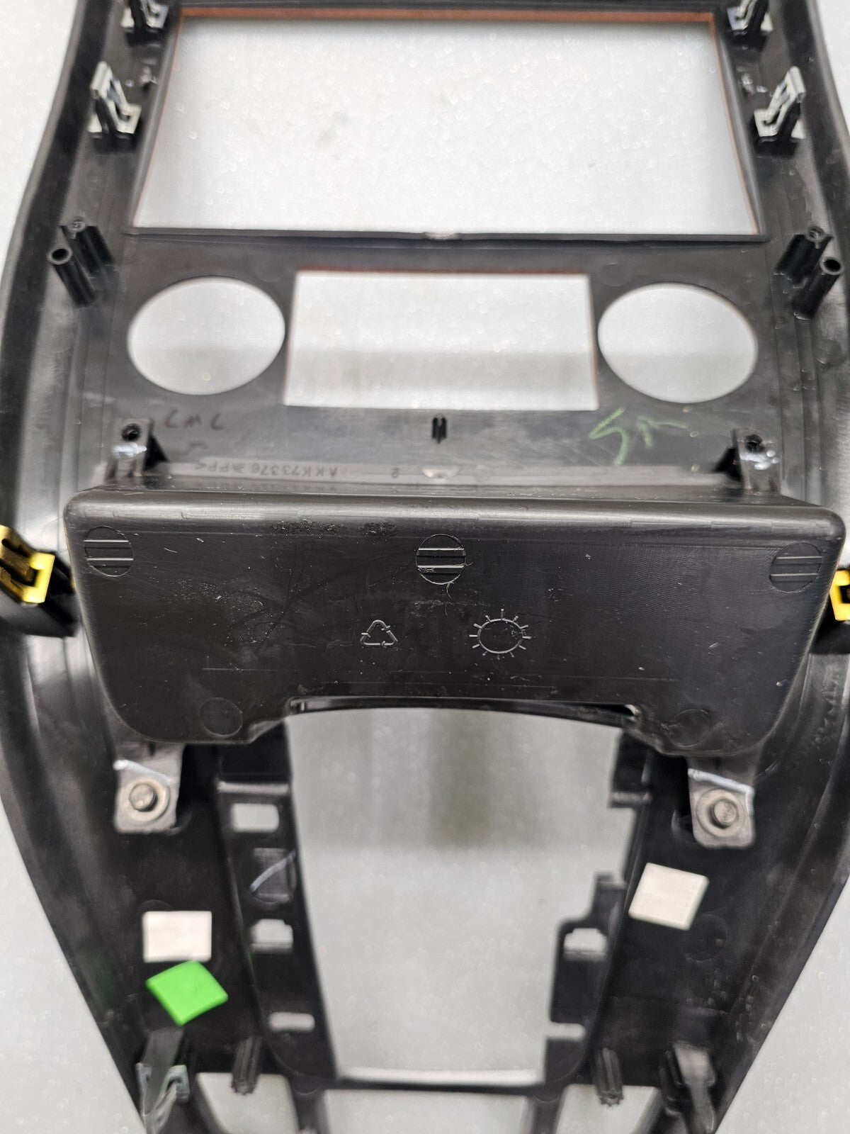 07-09 Equinox Center Dash Radio Climate Stereo Bezel Trim Panel SILVER/WOOD B43