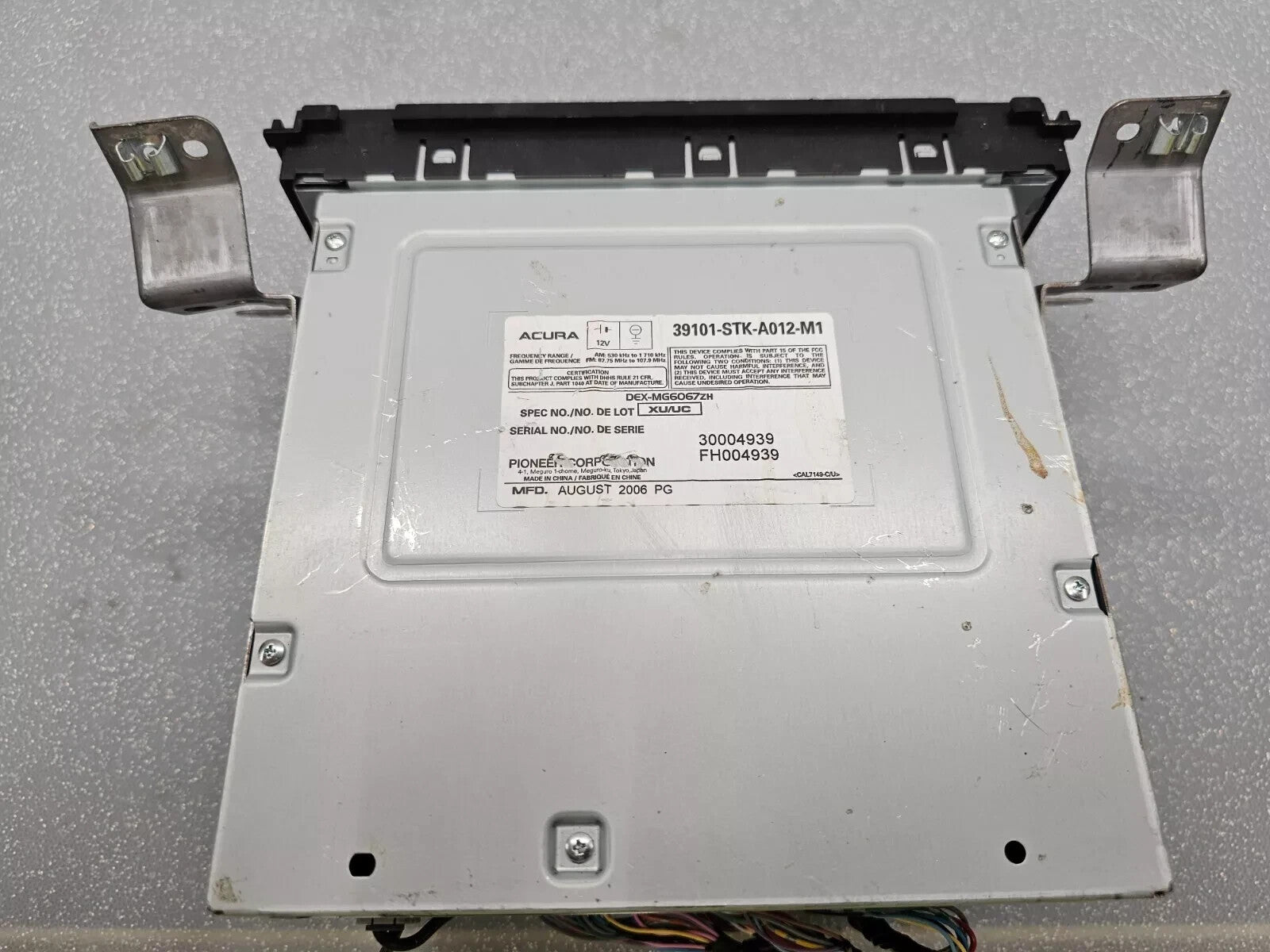 🔥07-09 Acura RDX Dash Radio MP3 AUDIO DVD Tuner 6 CD Changer Receiver Assembly