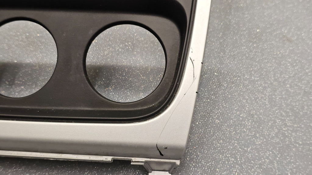 10-12 Caliber Center AM FM Radio Stereo Climate Control Bezel Panel SILVER/BLACK