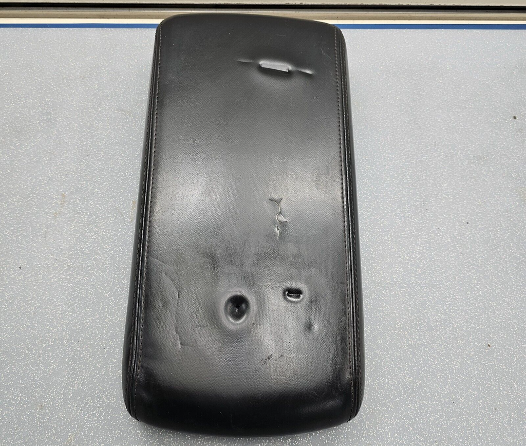 🔥08-10 Dodge Charger Center Console Arm Rest Lid Leather Assembly Cover BLACK