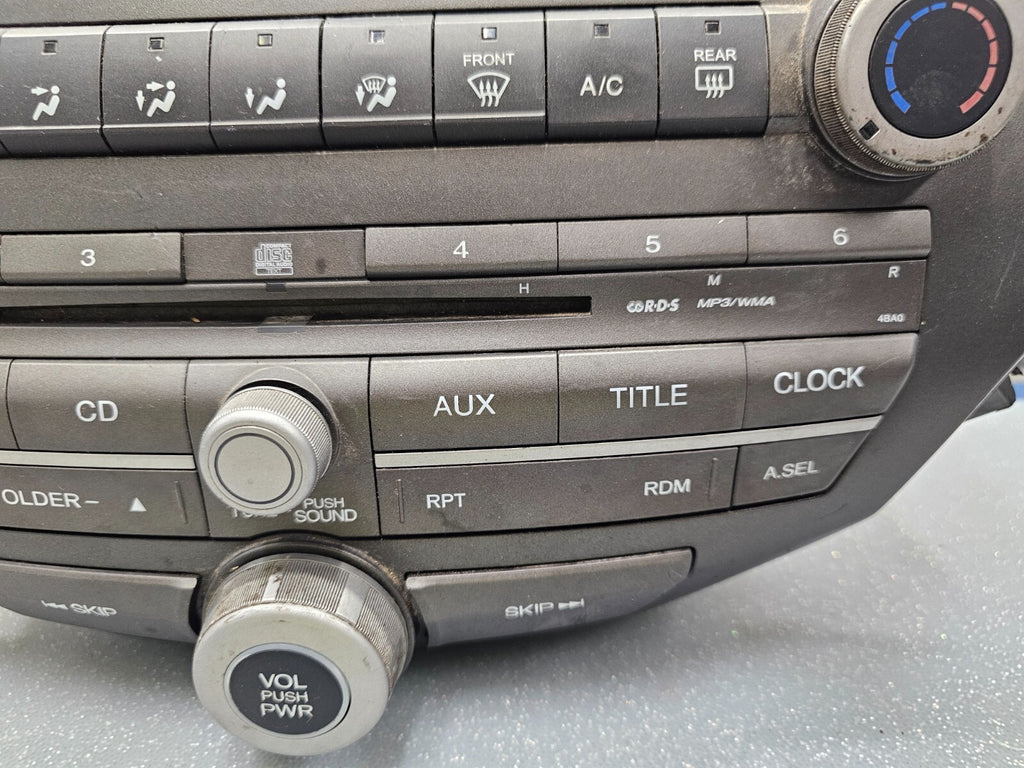 🔥08-12 HONDA ACCORD DASH AM FM RADIO STEREO CD PLAYER RECEIVER OEM