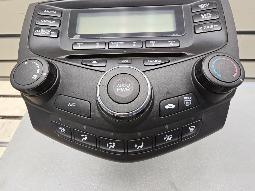 🔥03-07 Honda ACCORD AM/FM Radio MP3 CD Player AC Climate Control v3 2AC0