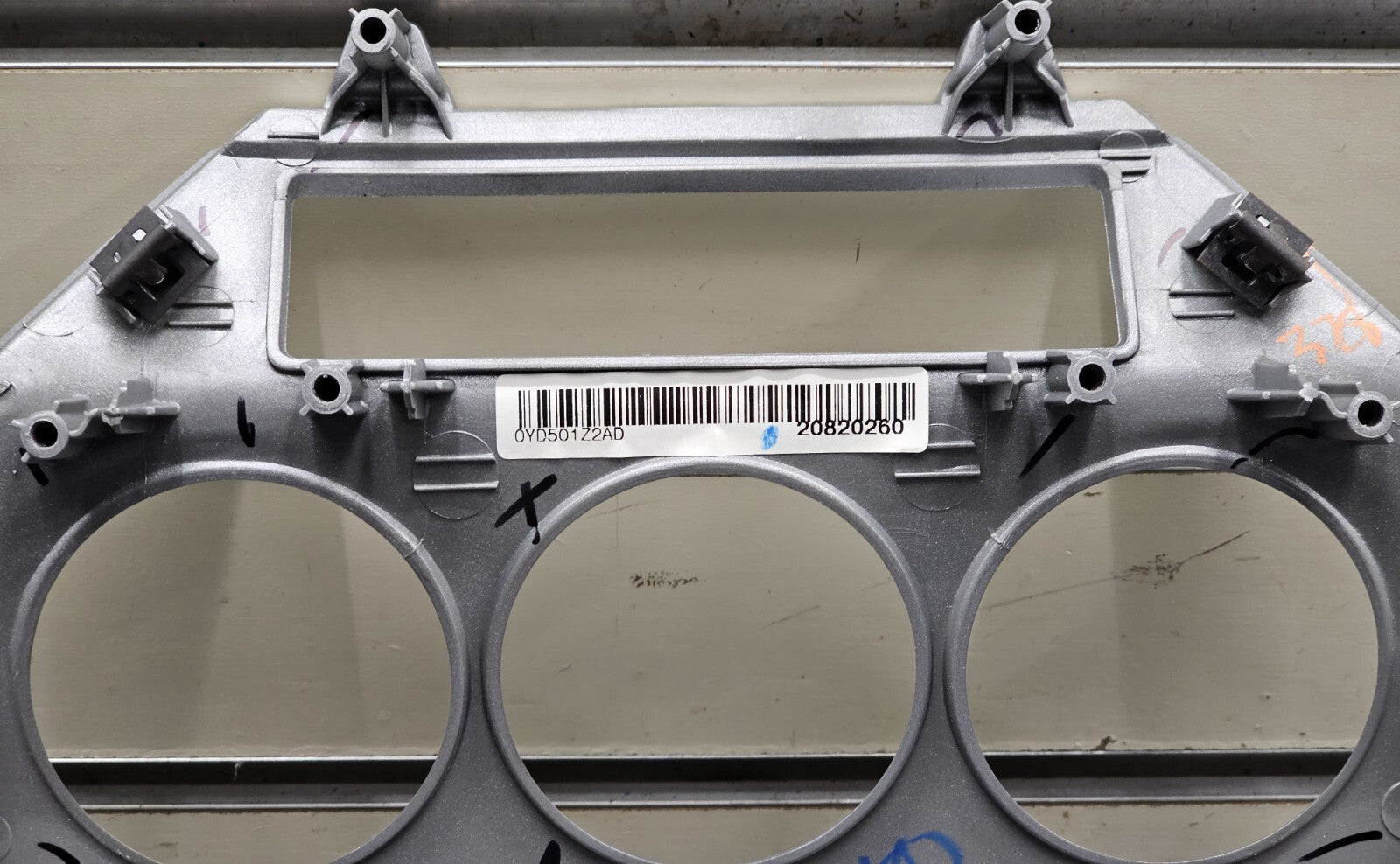 🔥07-09 Dodge CALIBER Dash Radio Center BEZEL Climate Dash Trim Vents SILVER B15