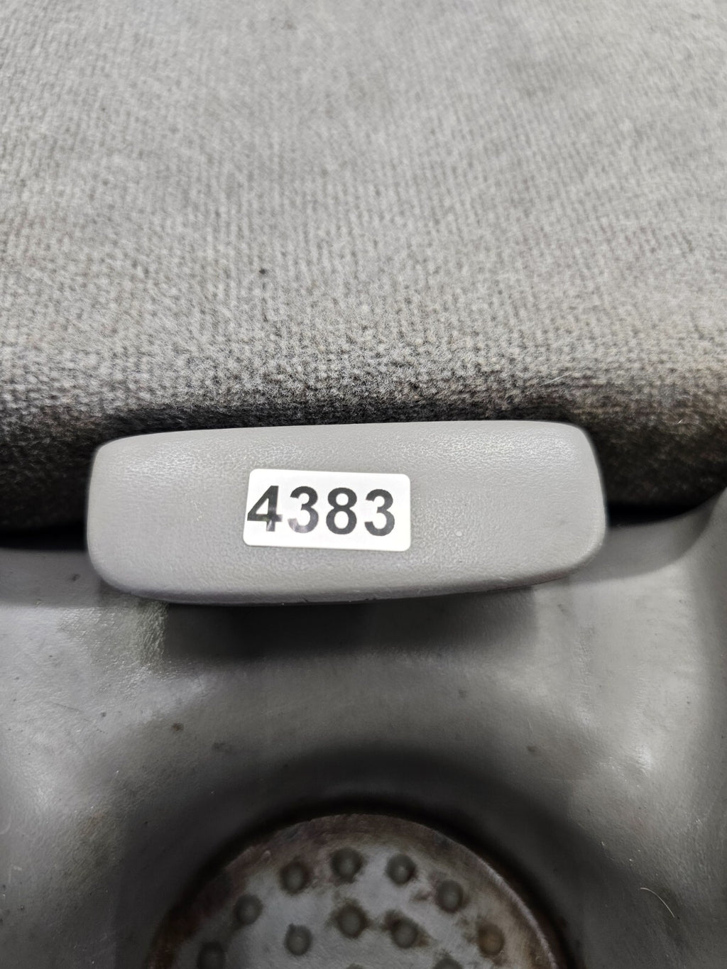 🔥97-03 Ford F150 Center Console JUMP SEAT Cloth/Leather Cup Holder LT GRAY JS6