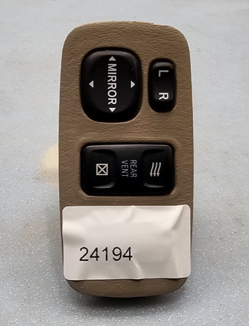 🔥04-10 Toyota Sienna LH RH Dash Outer Rear Vent Mirror Control Switch Tan