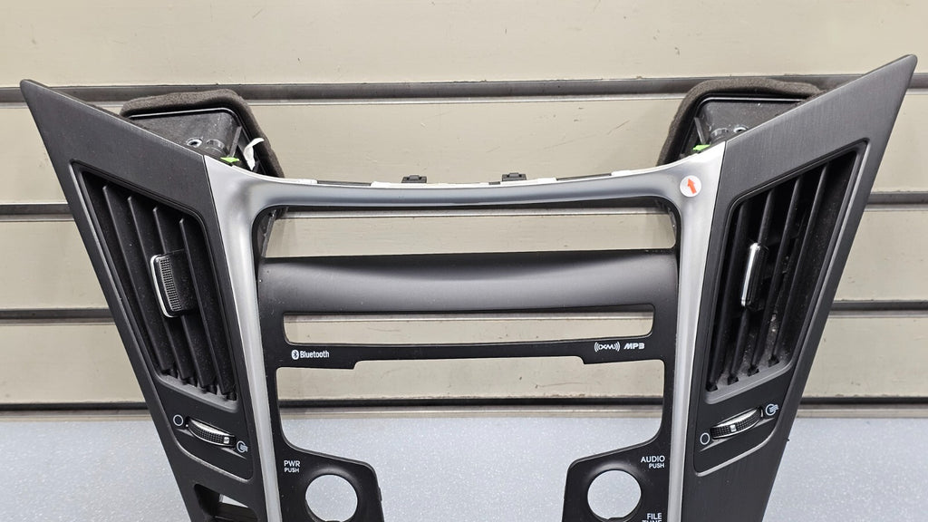 🔥11-14 Sonata Center Dash Radio Stereo Bezel Trim Panel Climate Silver/Black
