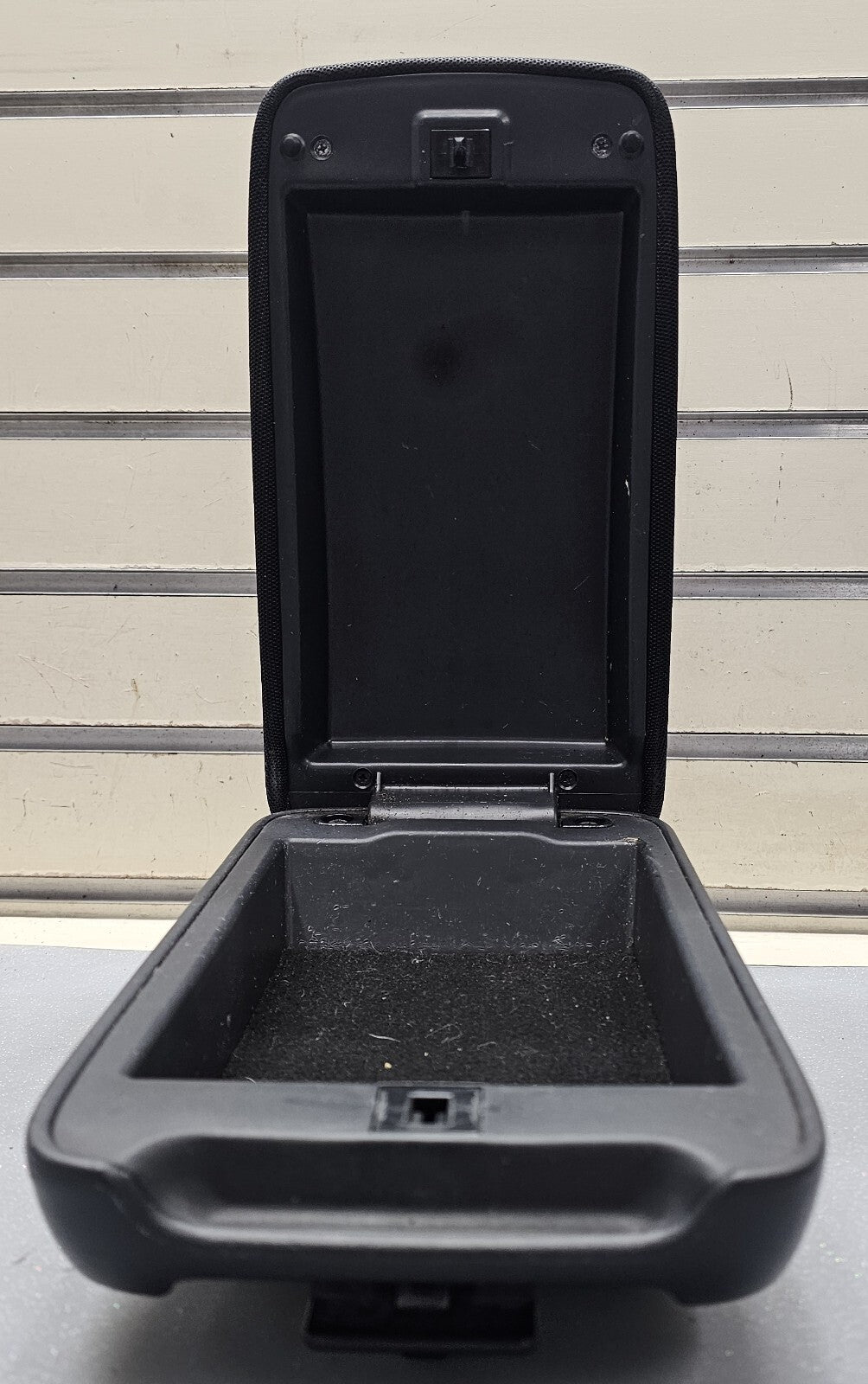 🔥2005-2010 SCION TC Center Console Lid Storage Assembly Armrest Black Cloth OEM